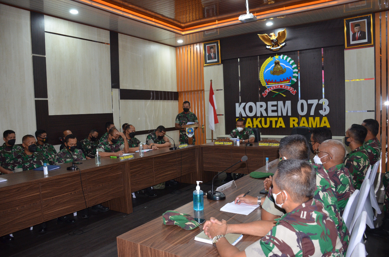 Korem 073/Makutarama Terima Kunjungan Tim Itdam IV/Diponegoro